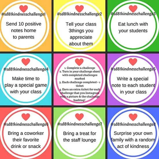 Jfk Elementary Staff Kindness Challenge