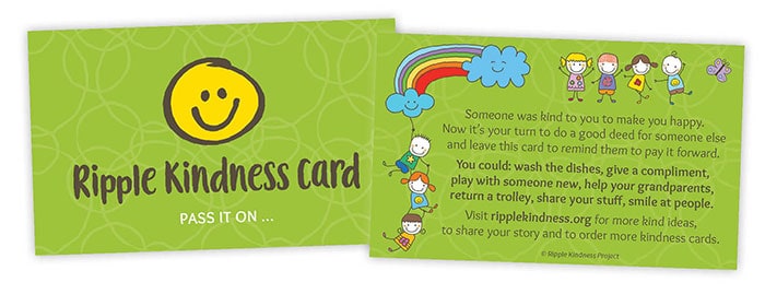 Ripple Kindness Cards for children used with our social emotional learning curriculum
