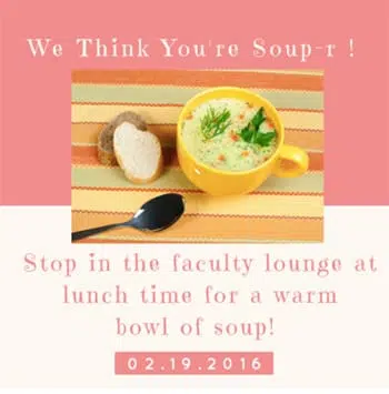 Jfk Elementary Soup Bar Flyer