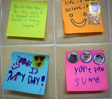 Uplifting Kindness Bulletin Board Ideas For A Better Classroom Community 12 Indian Lake High School Take What You Need Leave What You Can Bulletin Board Post Its