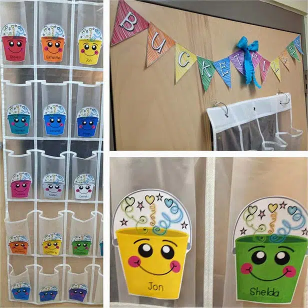 Uplifting Kindness Bulletin Board Ideas For A Better Classroom Community 41 Bucket Filling Using Shoe Hanger