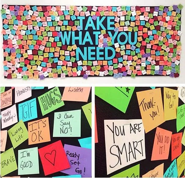 Uplifting Kindness Bulletin Board Ideas For A Better Classroom Community 16 Take What You Need Bulletin Board