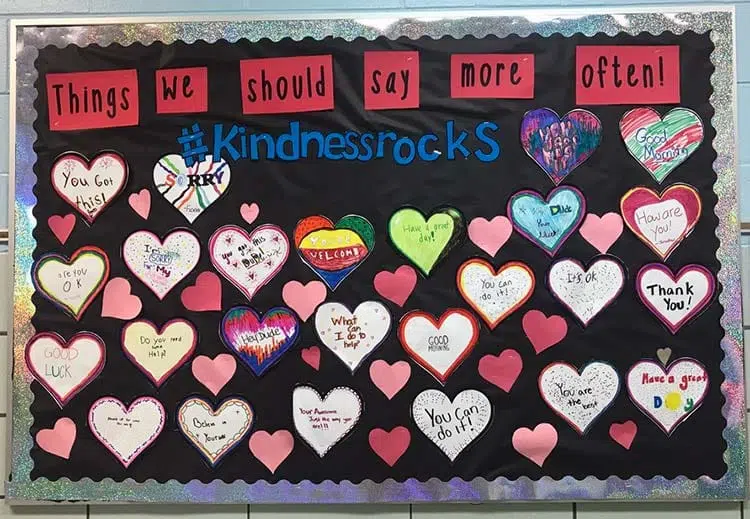 Uplifting Kindness Bulletin Board Ideas For A Better Classroom Community 46 Things We Should Say More Often Bulletin Board
