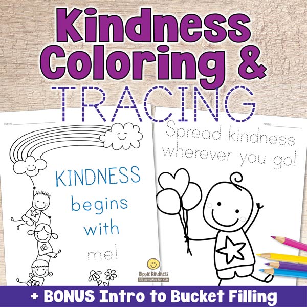 Kindness Coloring Pages With Positive Quotes For Students To Trace Over To Practice Writing And Strengthen The Small Muscles In Their Hands Needed For Control.