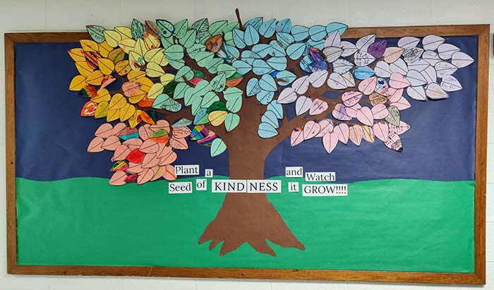 Donges Bay Elementary Kindness Tree