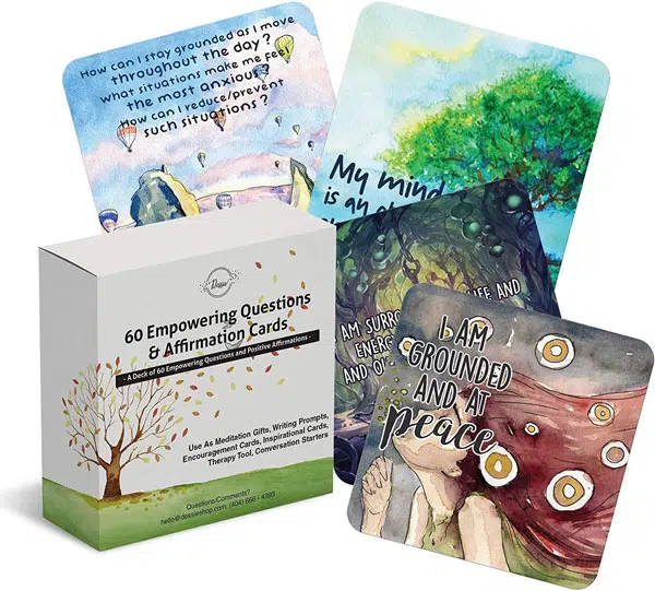 Empowering Questions And Affirmation Cards For Adults.