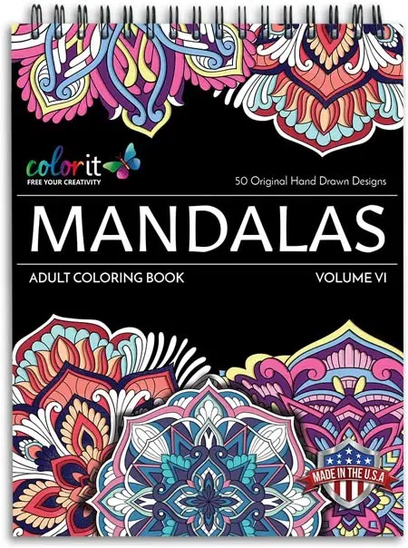 Mandalas Coloring Book For Adults.
