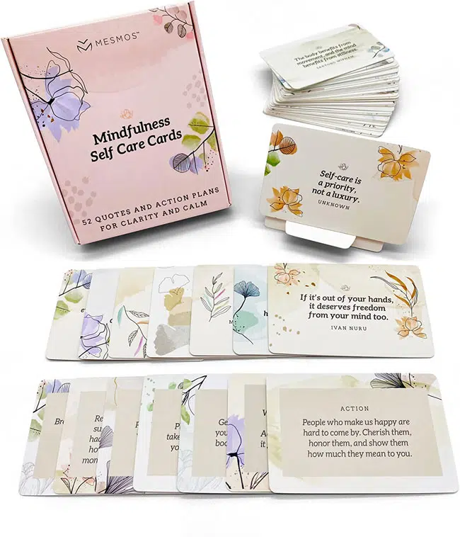 Mindfulness Self Care Cards For Adults.