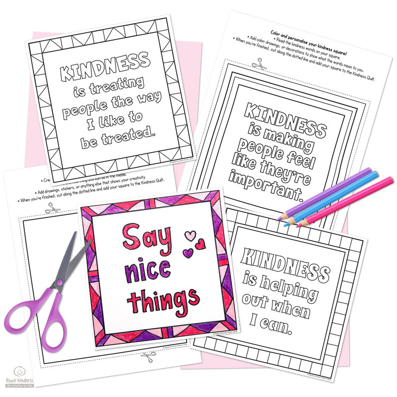 Free Kindness Quilt Templates To Make Your Own Display.