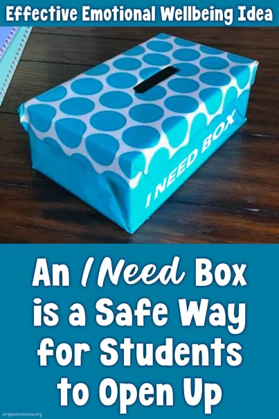 The I Need Box Gives Students An Easy Way To Express Their Concerns Or Worries. A Great Classroom Management Tool.