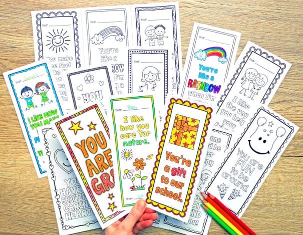 Printable Bookmarks To Color With Growth Mindset Quotes For Students