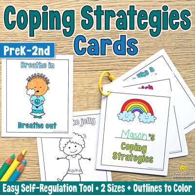Printable coping strategies cards for K-2 Grade