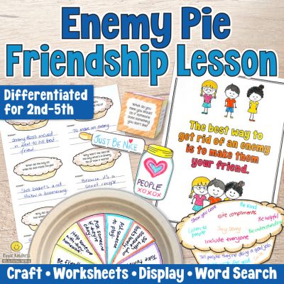 Activities, lesson plans, and printables to compliment the picture story book Enemy Pie.
