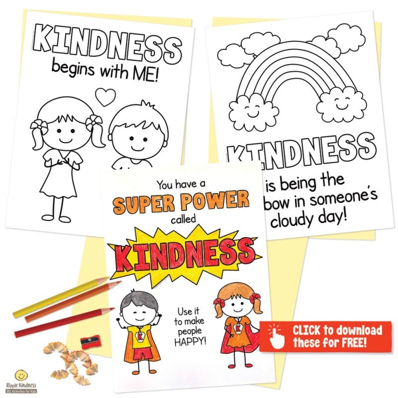 Free Kindness Is Your Superpower Coloring Pages By Ripple Kindness Project