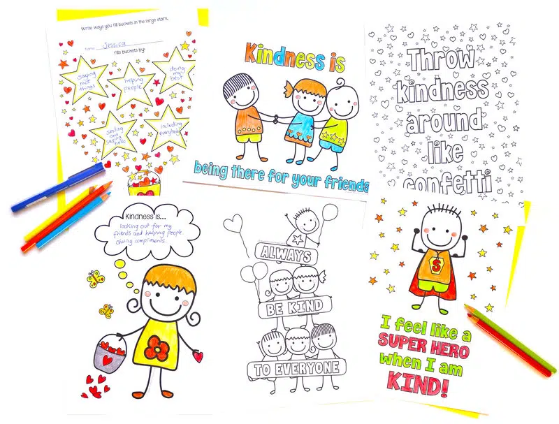 Kindness Coloring Pages For Elementary Students.