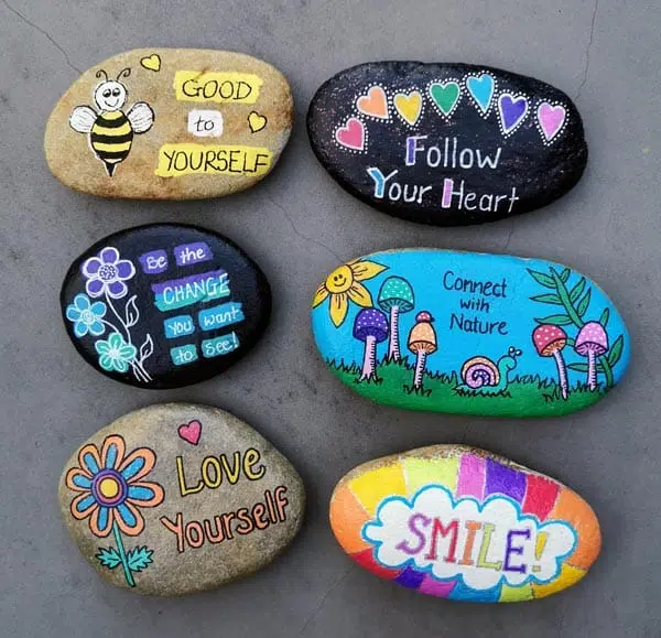 14 Easy Kindness Activities For Elementary Students For World Kindness Day 23 Kindness Rocks In Memory Of Lesley.