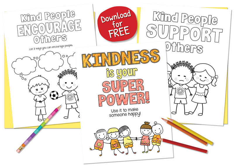 Free Kindness Coloring Pages For Kids To Color. Download Them For Random Acts Of Kindness Day. By Ripple Kindness Sel Activities.