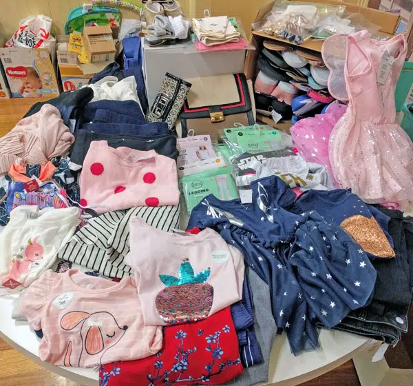 Clothing Donations For A Homeless Clothes Drive.