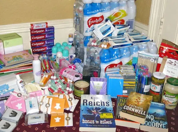 Donations For Homeless Care Packs.