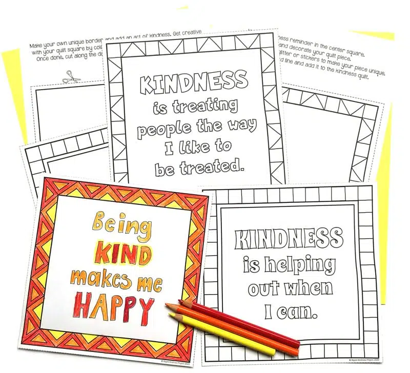 Free-Kindness-Quilt-Squares-For-Elementary Free Kindness Quilt Squares For Elementary Students.