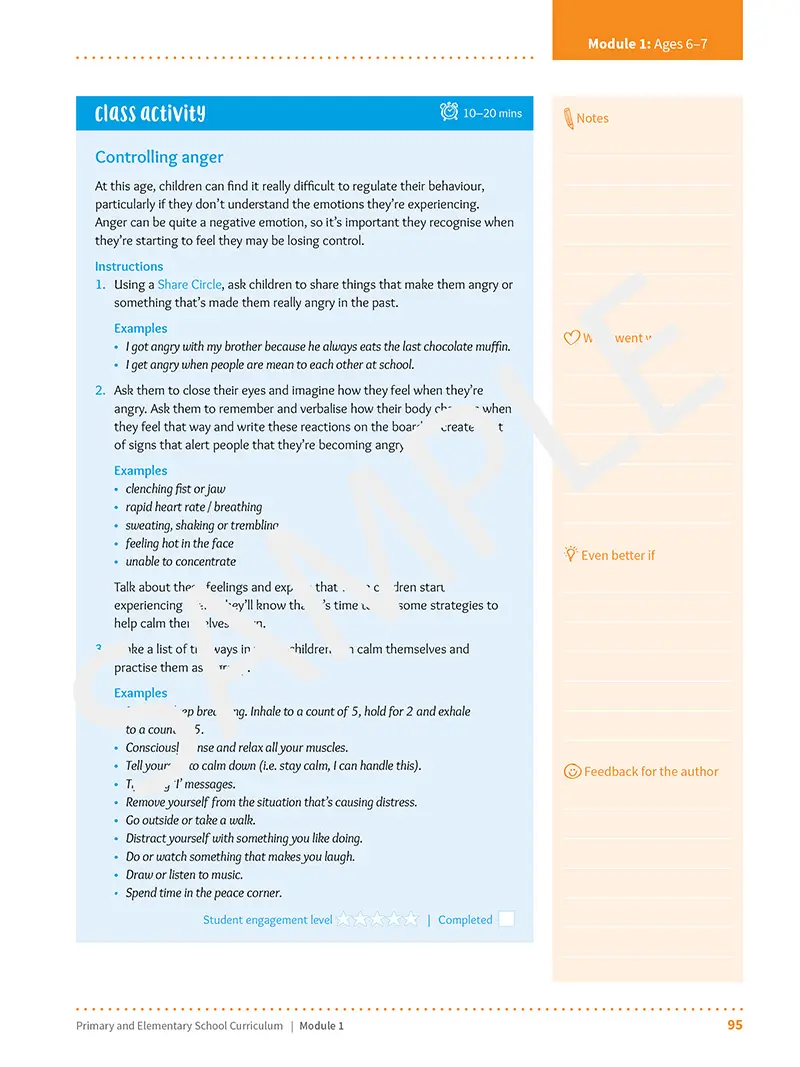 1St Grade – Social-Emotional Learning Curriculum 6 1St Grade – Social-Emotional Learning Curriculum - Image 6