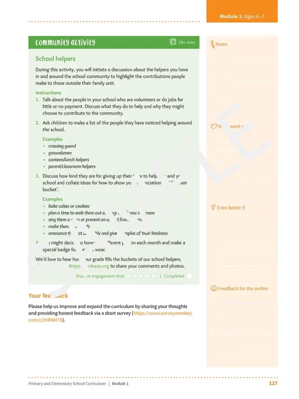 1st Grade – Social-Emotional Learning Curriculum | Ripple Kindness Project