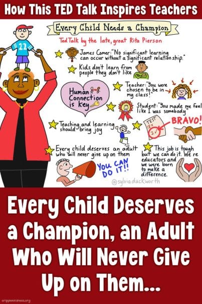 Every Child Deserves A Champion, An Adult Who Will Never Give Up On Them... A Ted Talk By Rita Pierson