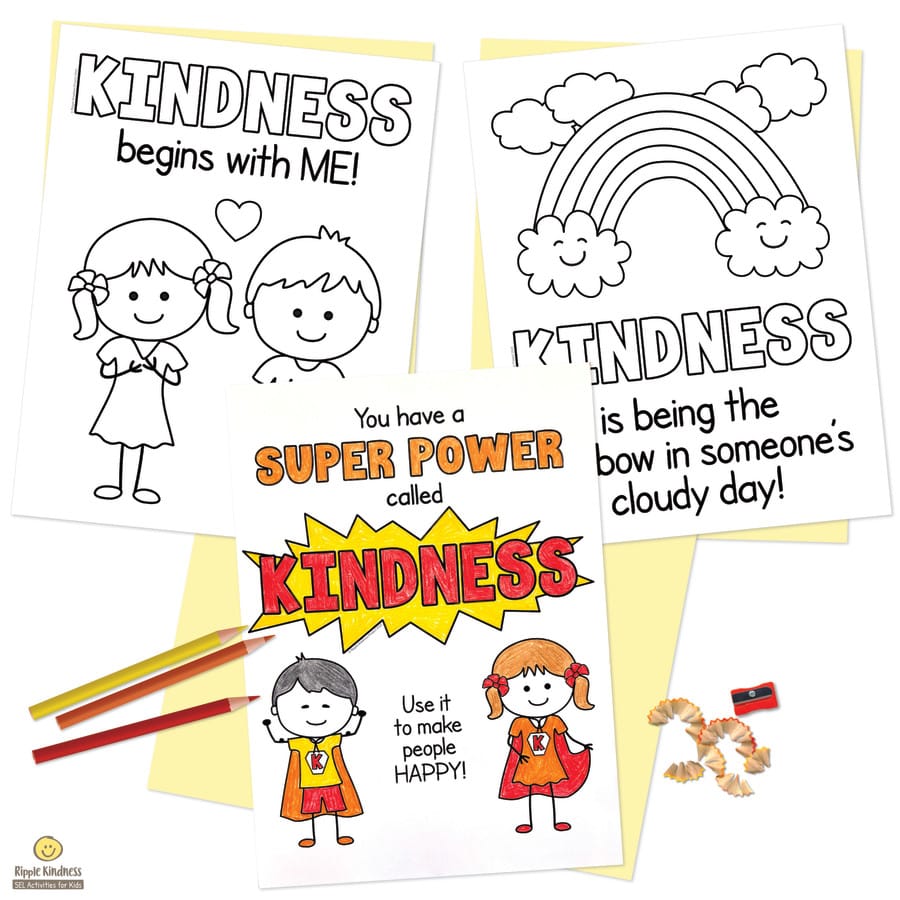 Free Kindness Is Your Superpower Coloring Pages By Ripple Kindness Project