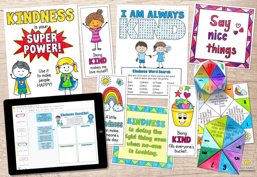An Essential Bundle Of Kindness Activities, Lessons, And Craft For Elementary Students.